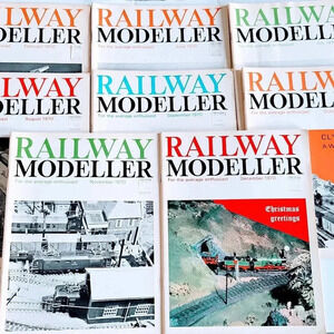 Railway Modeller Magazine Lot of 8 Vintage 1970 United Kingdom